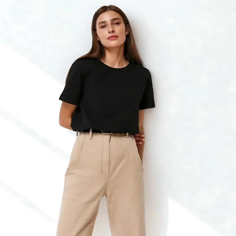 BornLadies PureCotton Tee – Soft Basic Summer Shirt