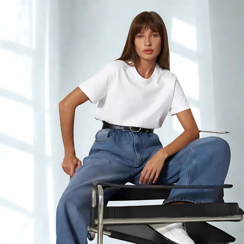 BornLadies PureCotton Tee – Soft Basic Summer Shirt