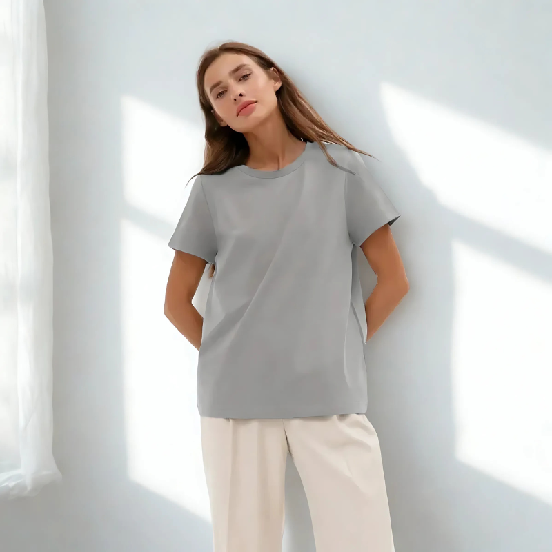 BornLadies PureCotton Tee – Soft Basic Summer Shirt