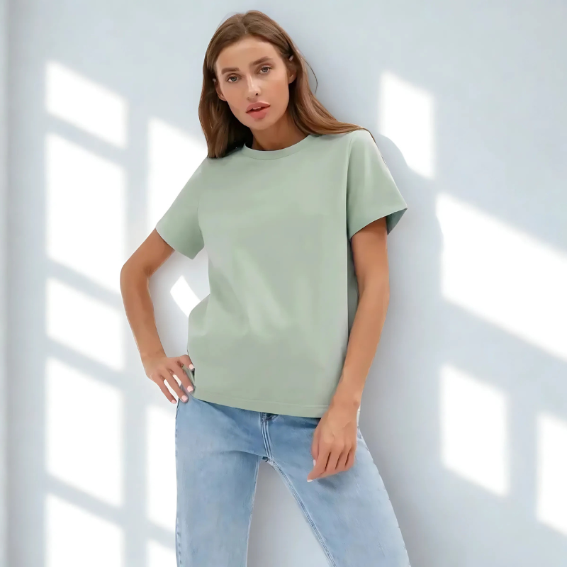 BornLadies PureCotton Tee – Soft Basic Summer Shirt