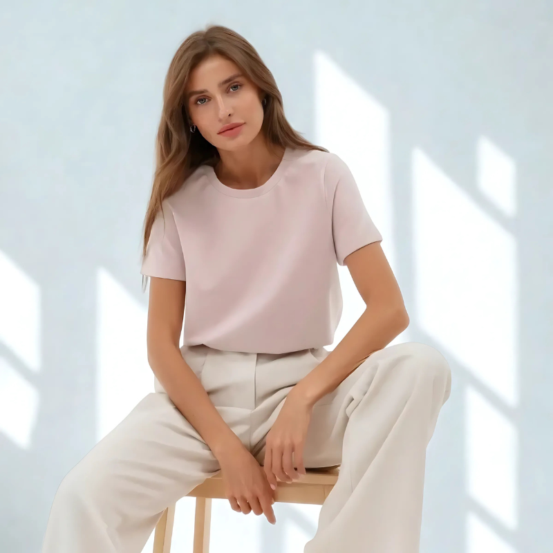 BornLadies PureCotton Tee – Soft Basic Summer Shirt