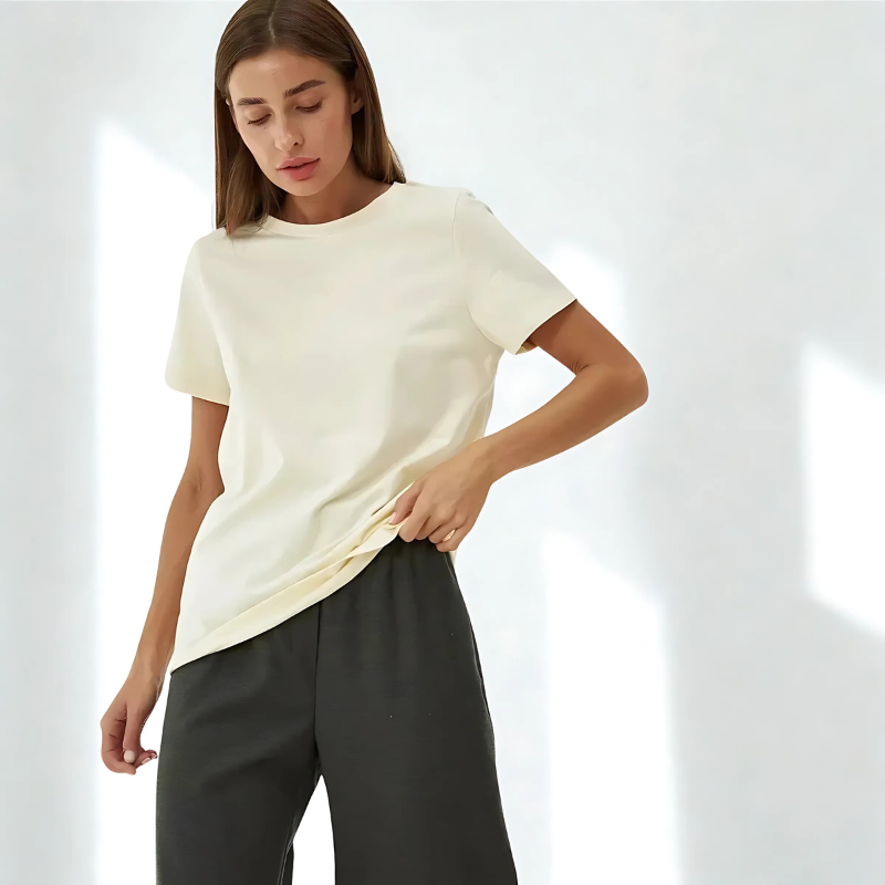 BornLadies PureCotton Tee – Soft Basic Summer Shirt