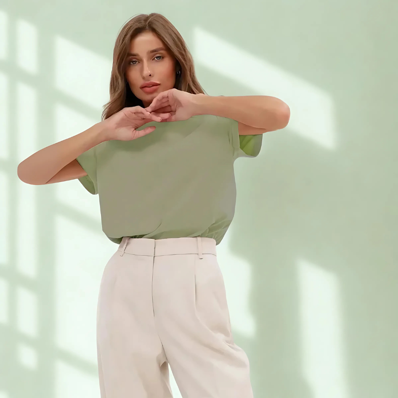 BornLadies PureCotton Tee – Soft Basic Summer Shirt