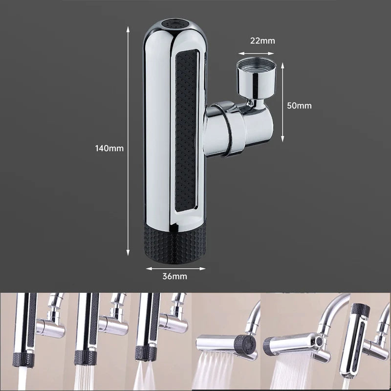 Universal Swivel Kitchen Faucet – 3 Modes