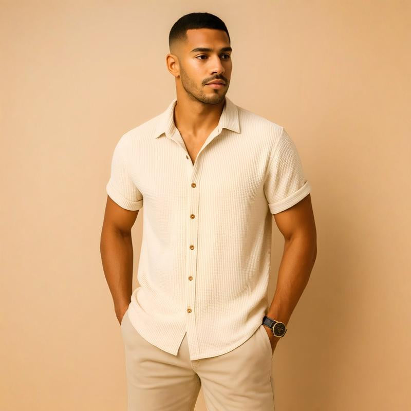 Coastline™ Men’s Summer Shirt – Lightweight & Casual Beachwear