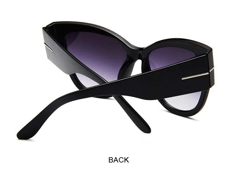 ChicVue™ Vintage Cat Eye Sunglasses – Bold Designer Frame with Gradient Lenses