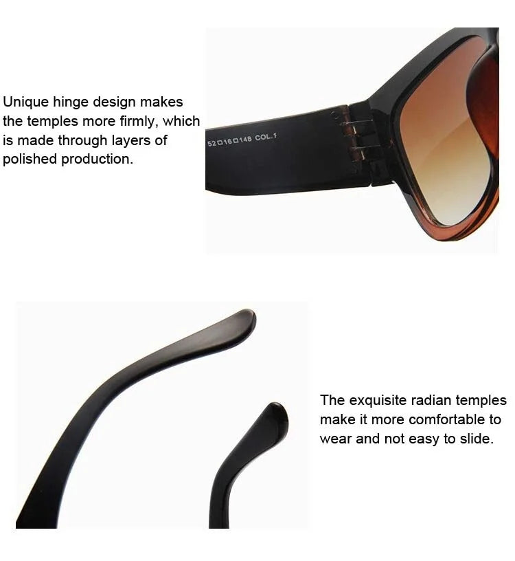 ChicVue™ Vintage Cat Eye Sunglasses – Bold Designer Frame with Gradient Lenses