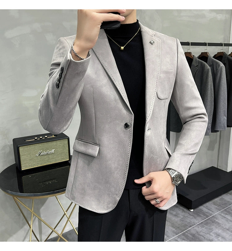 NordEdge™ Deerskin Fleece Slim Blazer