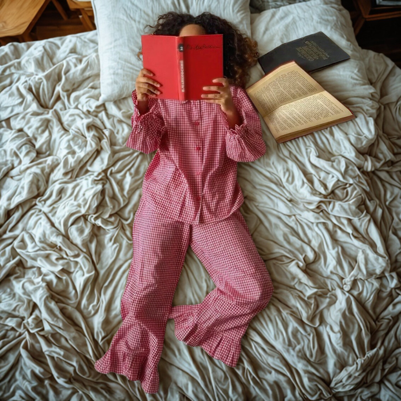 Clacive Women’s Plaid 3-Piece Set – Elegant Shirt & Wide-Leg Trousers