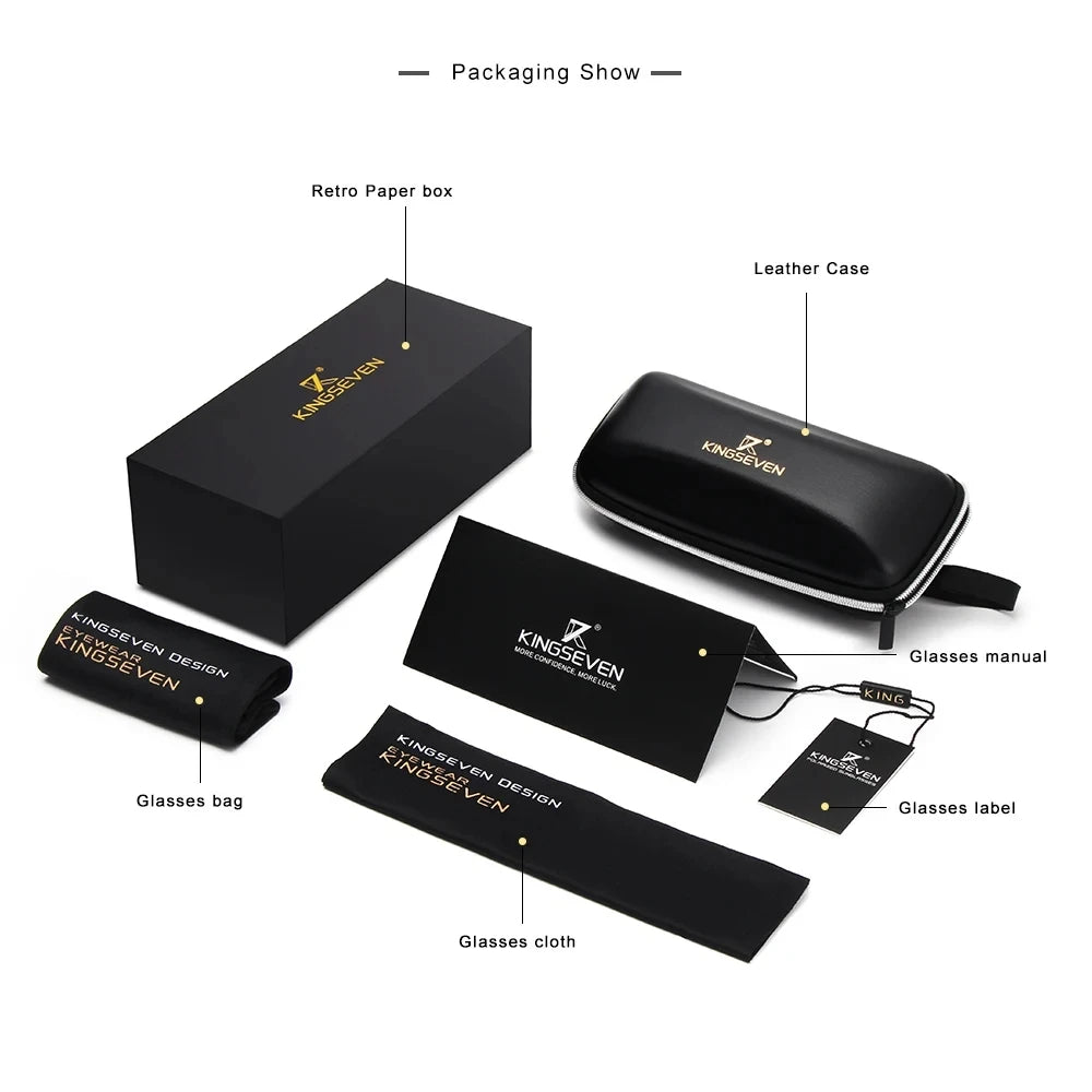 KINGSEVEN Eclipse Series – Polarized Vintage Sunglasses