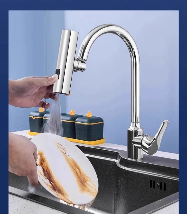 Universal Swivel Kitchen Faucet – 3 Modes