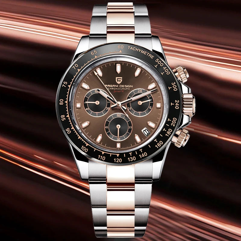 PAGANI DESIGN PD-1644 Chocolate – Men’s Luxury Chronograph Watch