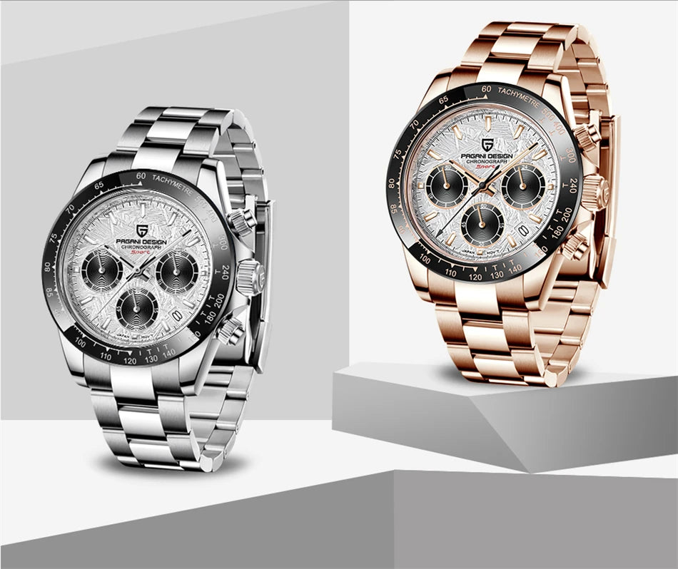 PAGANI DESIGN™ V2 40mm Sapphire Quartz Chronograph Watch