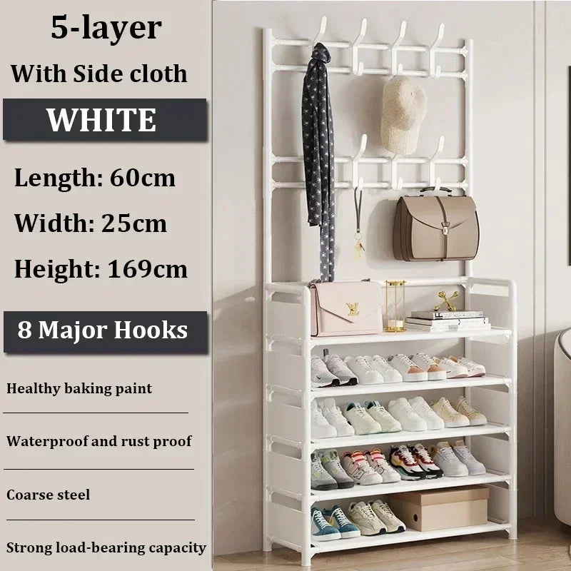 Multi-Layer Clothes & Shoe Rack – Floor Standing