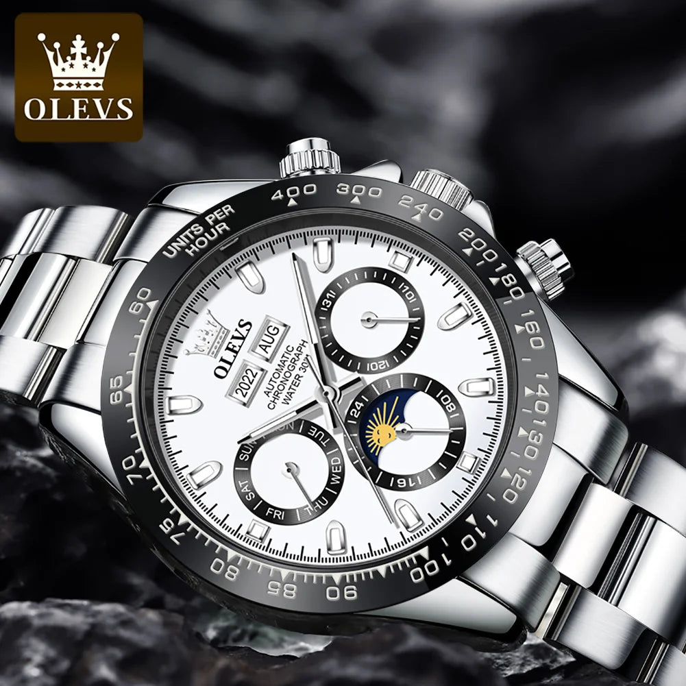 OLEVS ChronoMaster 6654 – Automatic Sport Luxury Watch