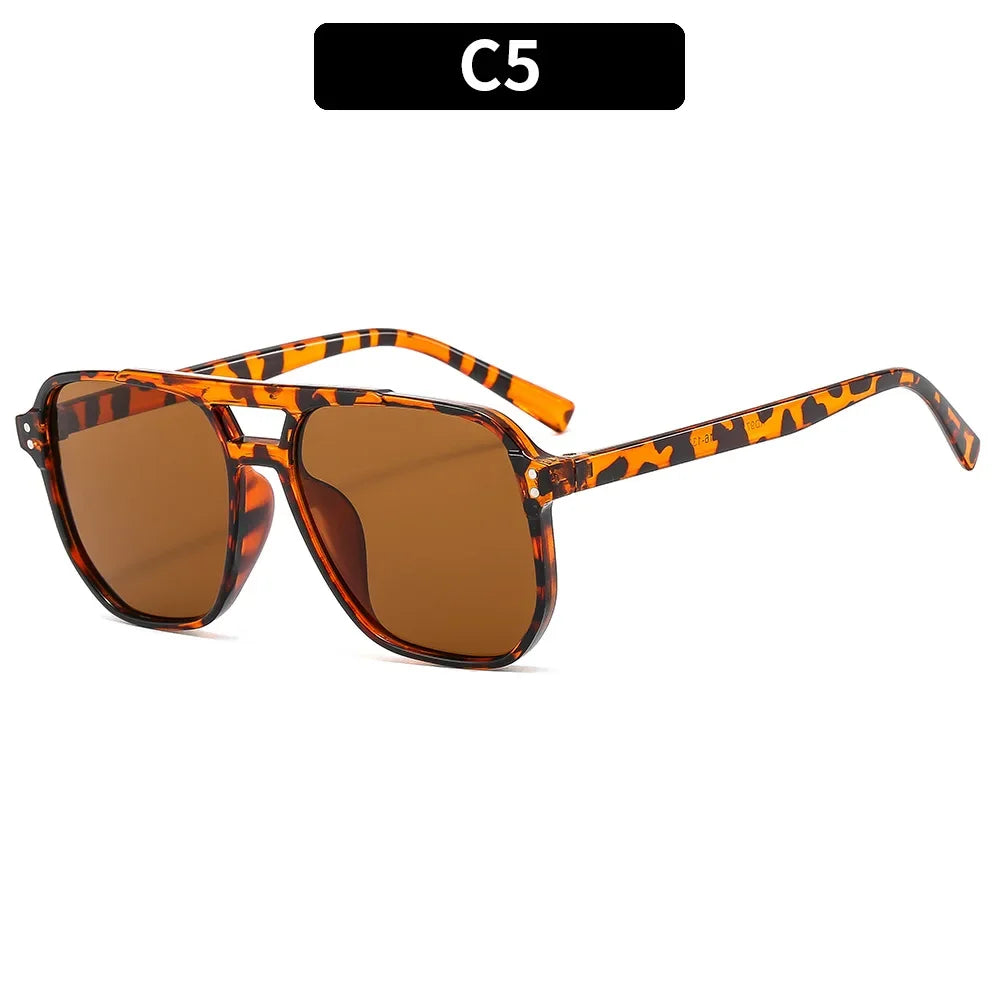 Vintage Chic™ Square Double Bridge Sunglasses