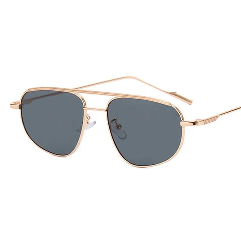 Luxora™ Classic Metal Square Sunglasses UV400 – Unisex Luxury Shades