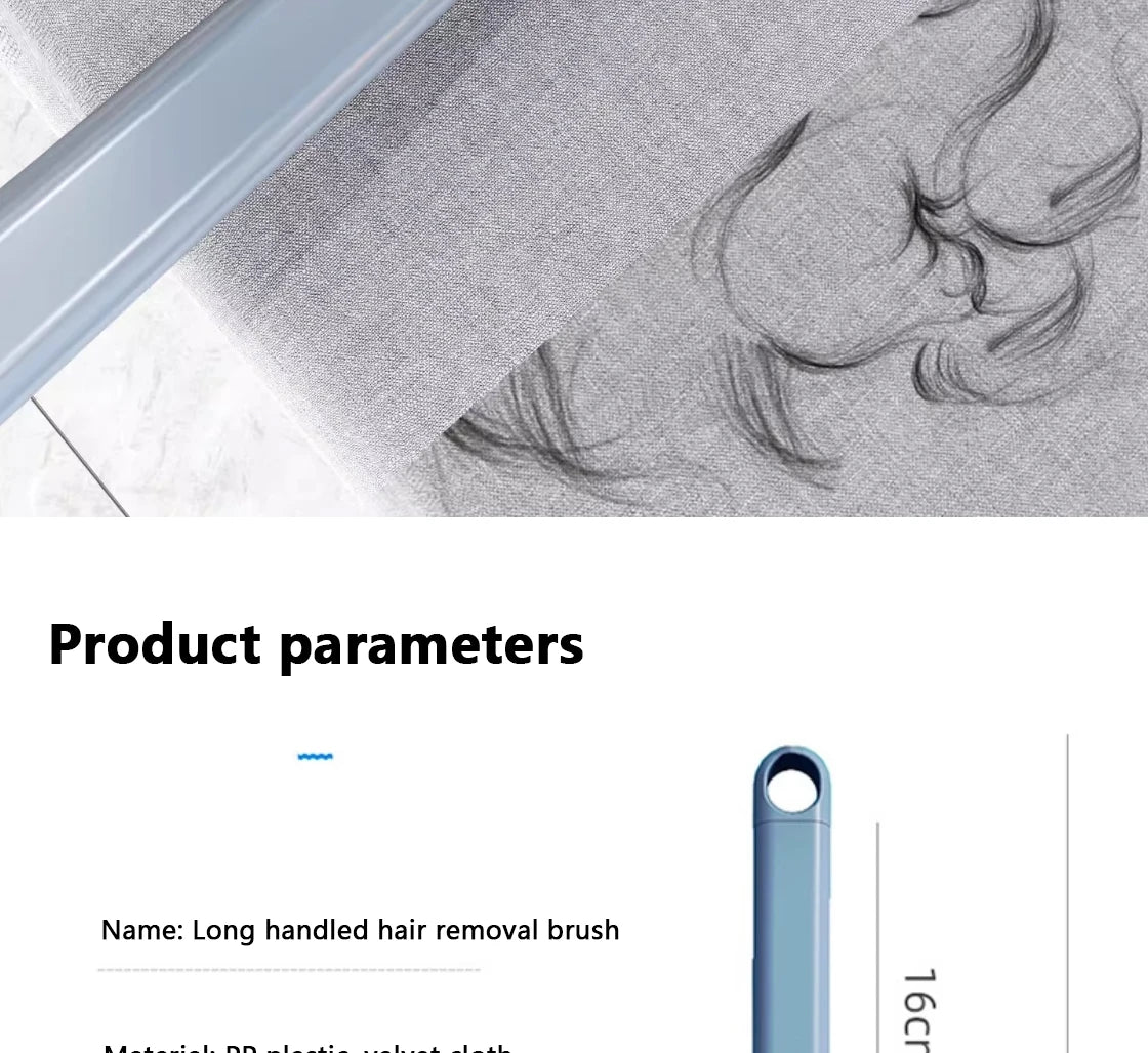 Multifunctional Pet Hair Remover Brush – Long Handle Manual Cat & Dog Fur Cleaning Tool