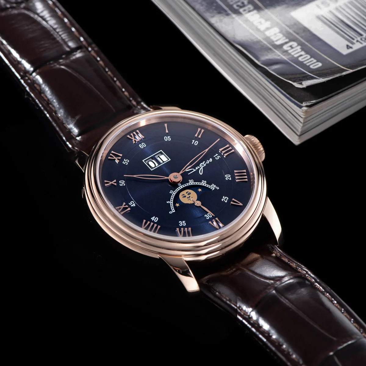 Sugess Blue Moonphase – Automatic Stardust Dial Watch