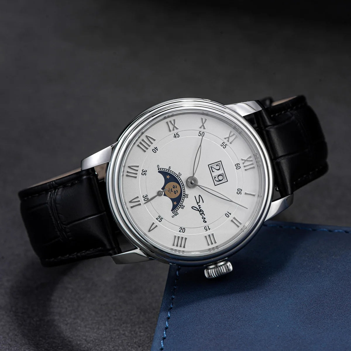 Sugess Blue Moonphase – Automatic Stardust Dial Watch