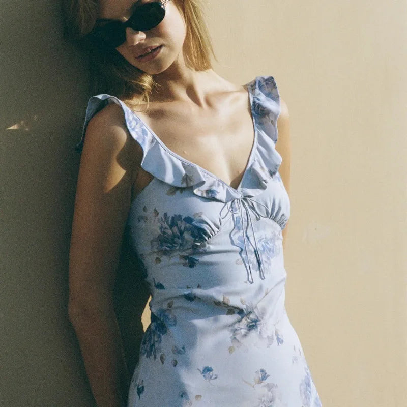 Cryptographic Enchanted Bloom Maxi Dress