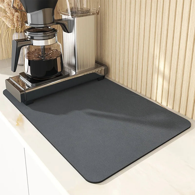 Super Absorbent Kitchen & Bathroom Draining Mat – Quick-Dry Anti-Skid Dish & Coffee Mat