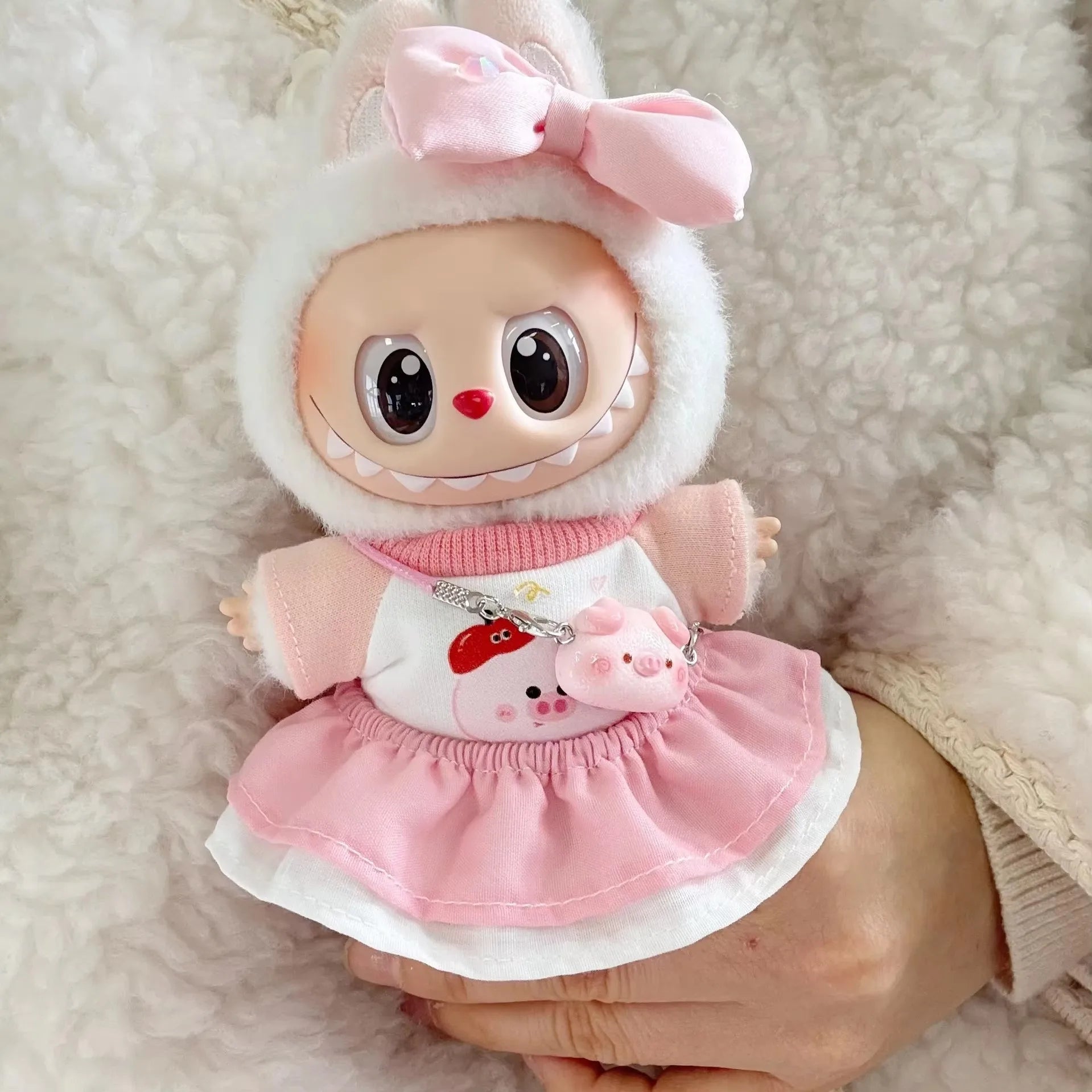 Labubu™ Macaron Plush Doll Outfit Set