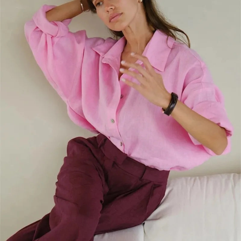 We.Fine Linen Grace – Elegant Cotton Shirt