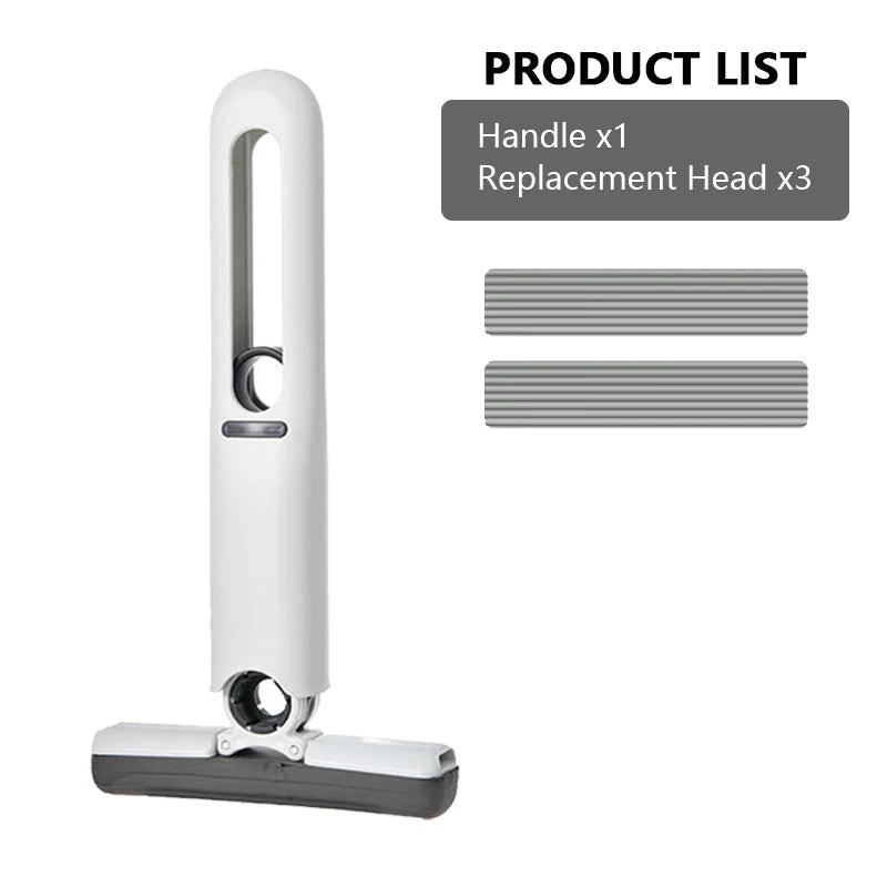 SwiftClean™ Mini Self-Squeeze Folding Mop – Powerful Household Floor & Surface Cleaner