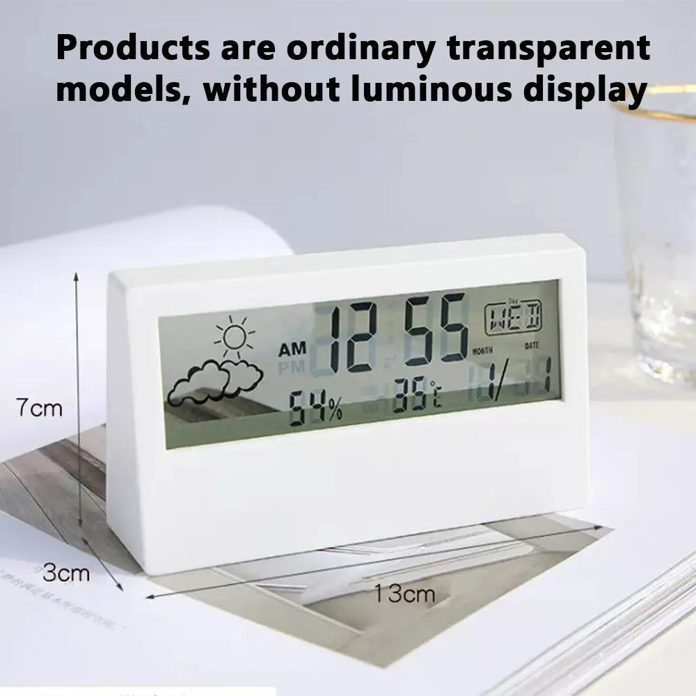 LED Thermo-Hygrometer with Clock & Alarm