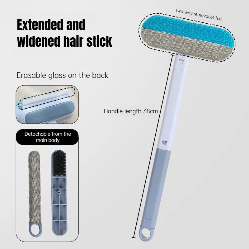 Ultimate Long-Handle Pet Hair Remover™ – Static Cat Hair Brush for Carpets, Beds & Furniture