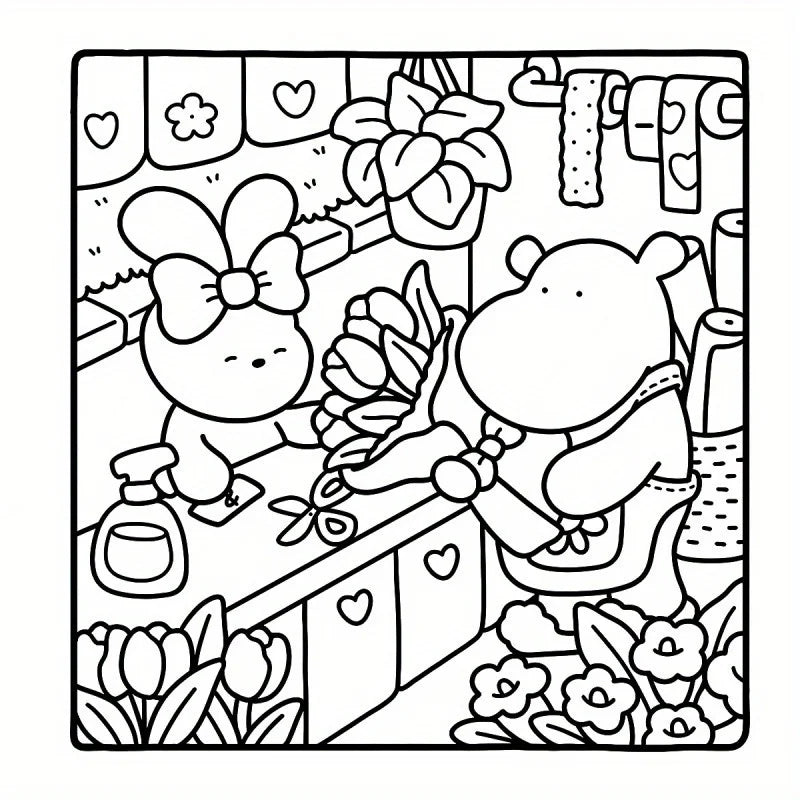 Cozy Spooks™ Halloween Coloring Book – Adorable Creepy Creatures Edition