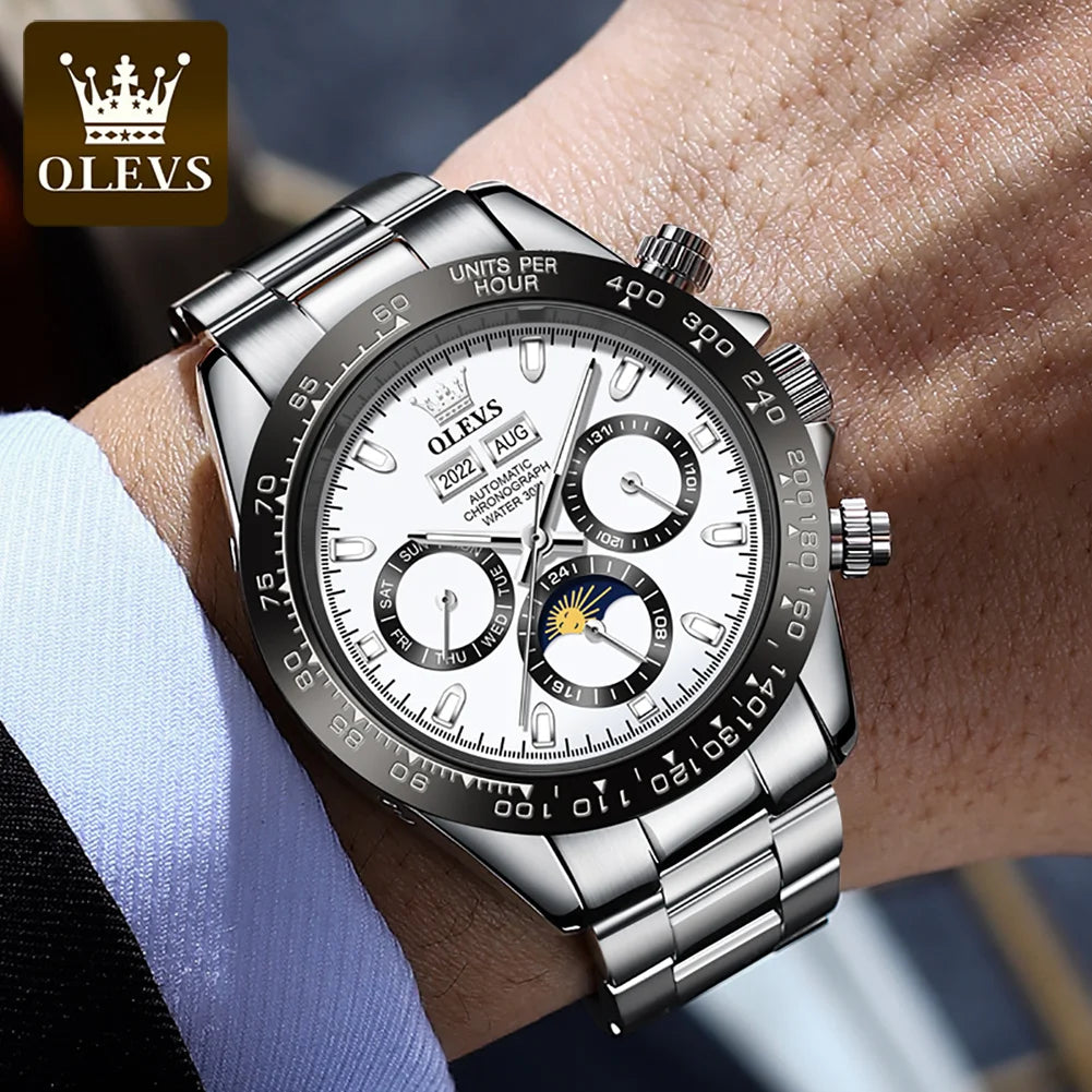 OLEVS ChronoMaster 6654 – Automatic Sport Luxury Watch
