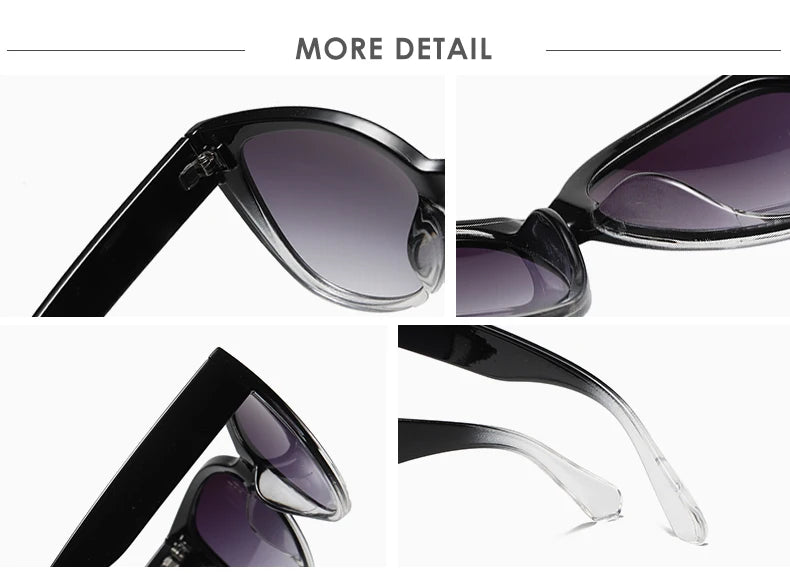 Luxora™ Retro Cat Eye Sunglasses – Classic Gradient Lens, Unisex Chic UV400 Shades
