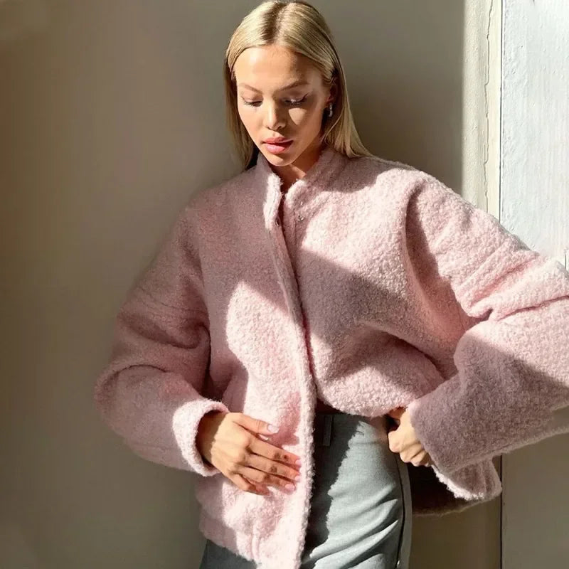 Talenza Plush Pink Fur Jacket