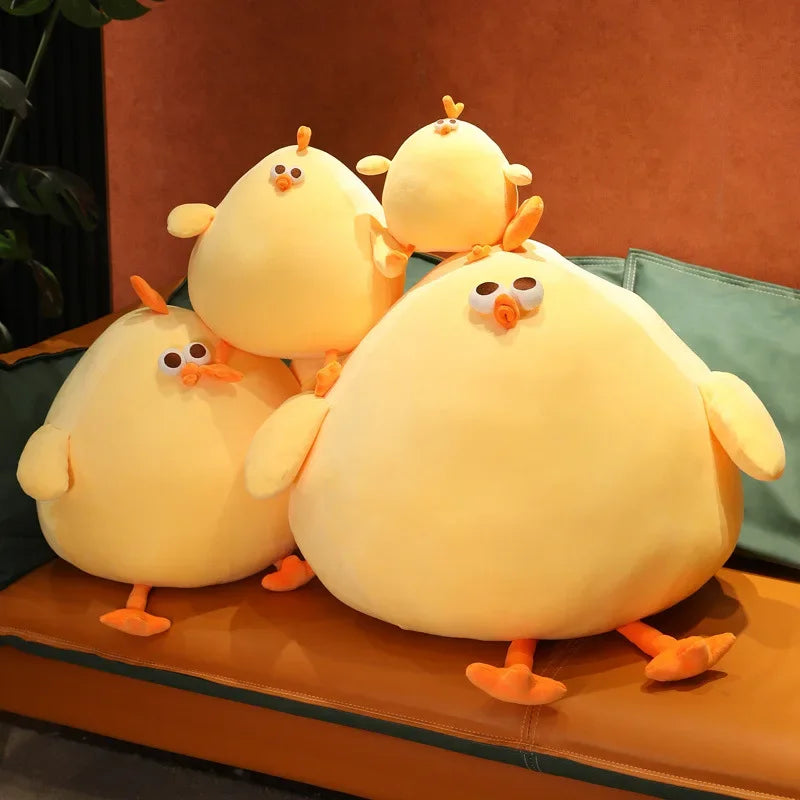 ChubbyCheeks™ Funny Fat Chicken Plush Pillow