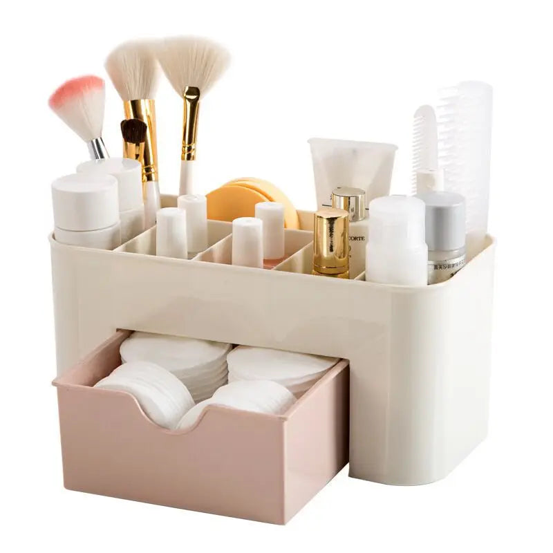 Acrylic Makeup Organizer – Drawer & Brush Storage