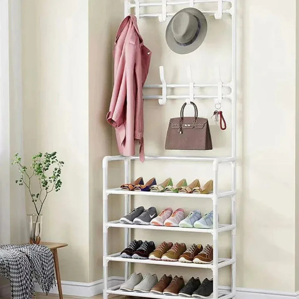 Multi-Layer Clothes & Shoe Rack – Floor Standing