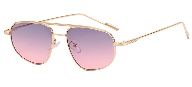 Luxora™ Classic Metal Square Sunglasses UV400 – Unisex Luxury Shades