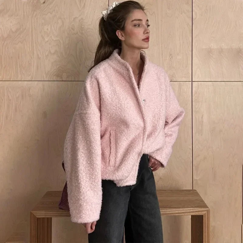 Talenza Plush Pink Fur Jacket