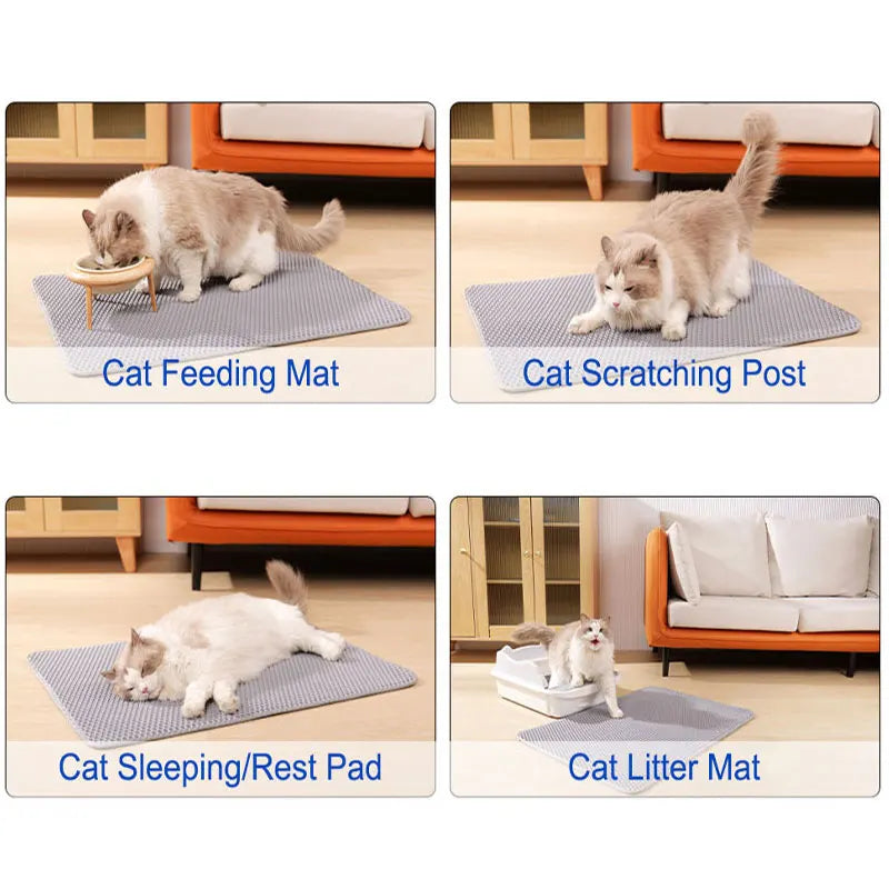 Waterproof Cat Litter Mat – Double Layer