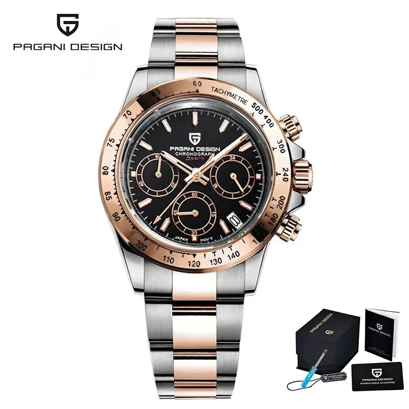 PAGANI DESIGN PD-1644 Chocolate – Men’s Luxury Chronograph Watch