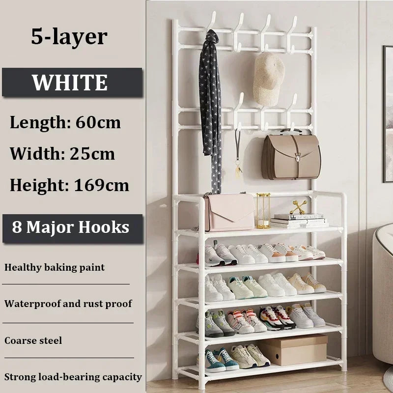Multi-Layer Clothes & Shoe Rack – Floor Standing
