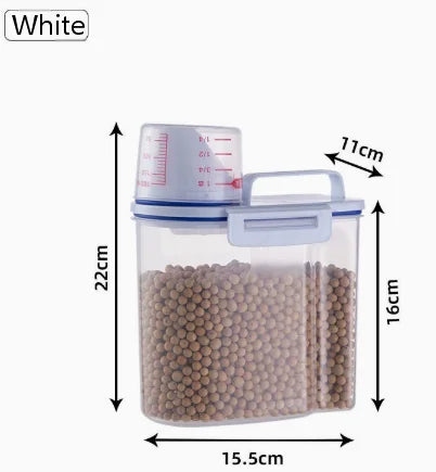 Rice & Grains Storage Canister – Measuring Cup Included