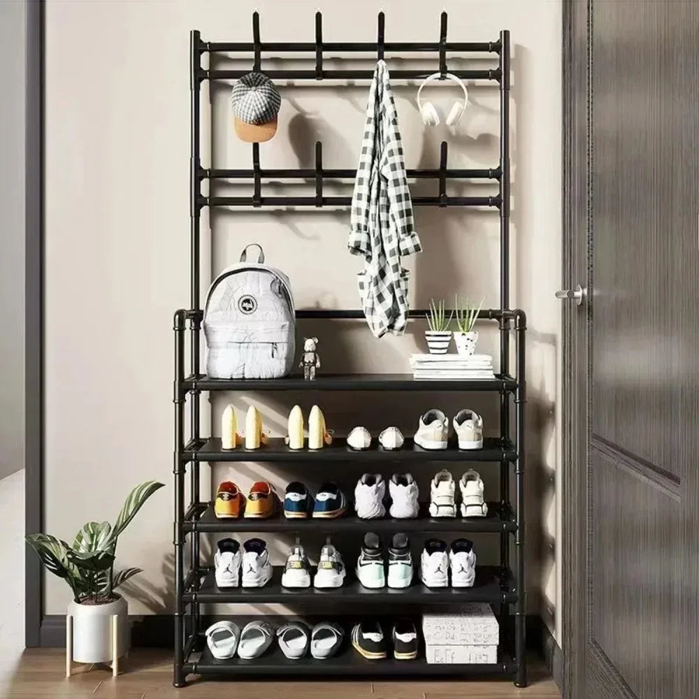 Multi-Layer Clothes & Shoe Rack – Floor Standing