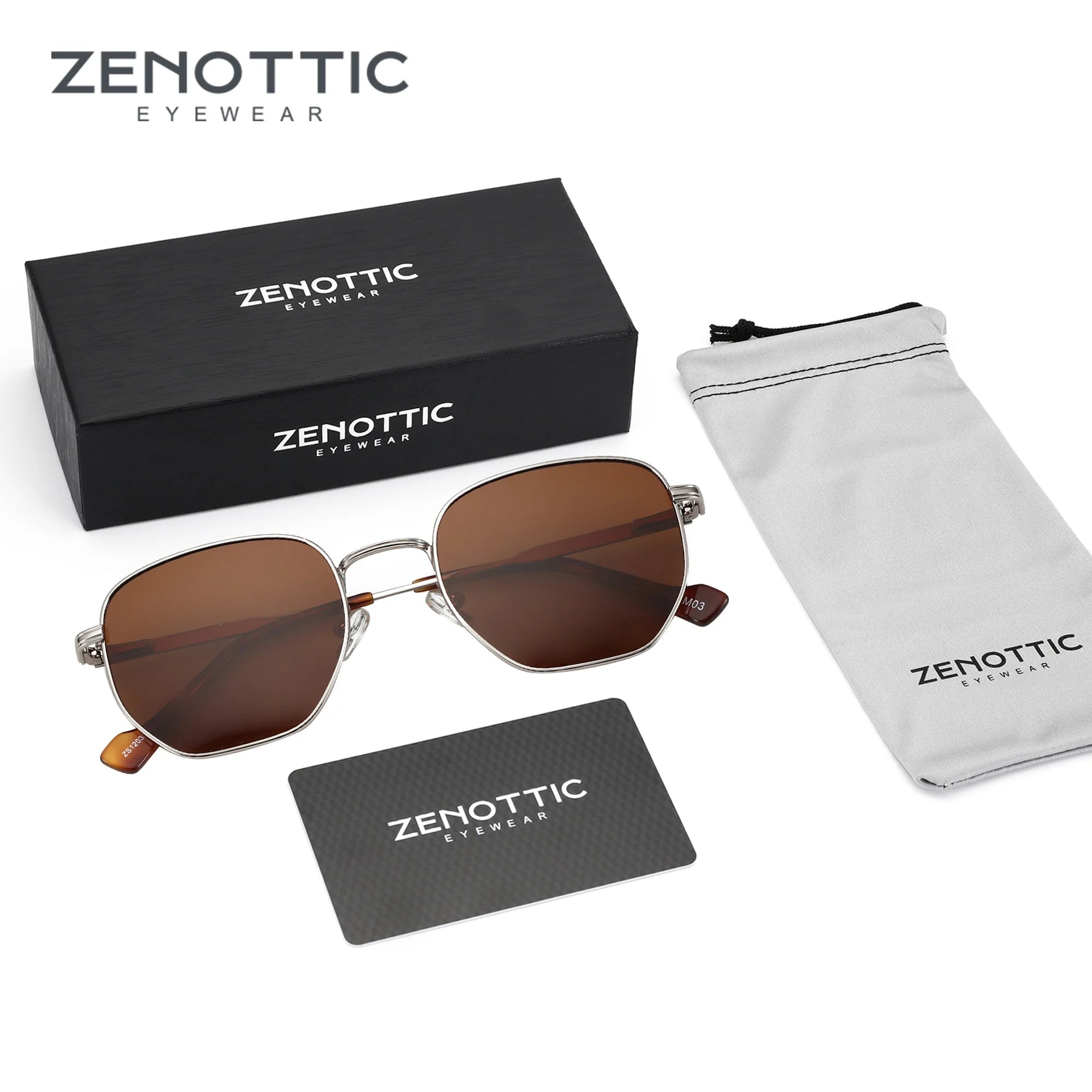 ZENOTTIC HexaShade – Retro Polarized Sunglasses