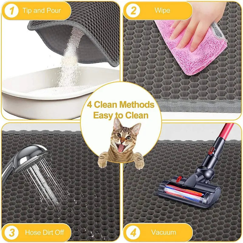 Waterproof Cat Litter Mat – Double Layer
