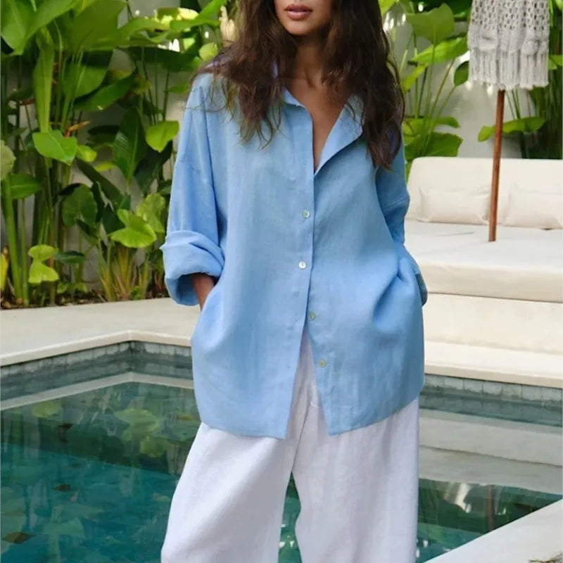 We.Fine Linen Grace – Elegant Cotton Shirt