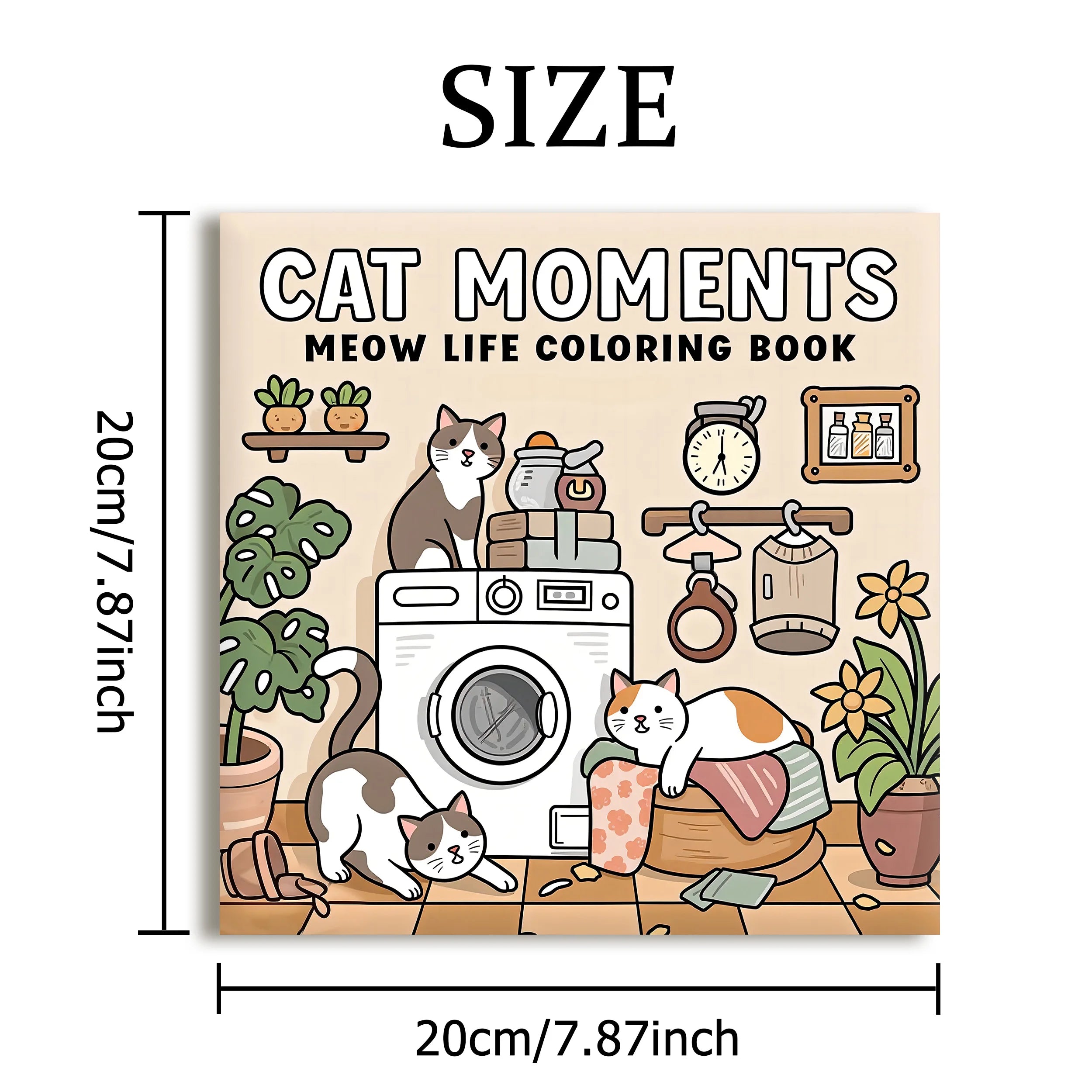 CAT MOMENTS™ Bold & Easy Patterns Coloring Book