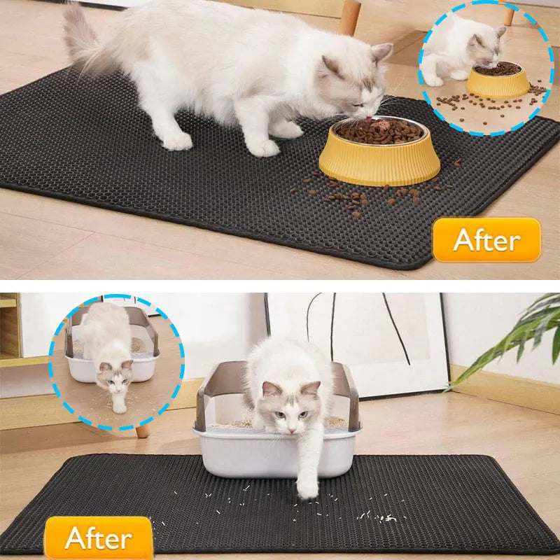 Waterproof Cat Litter Mat – Double Layer